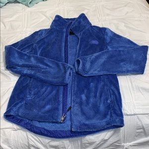 North face osito blue zip up